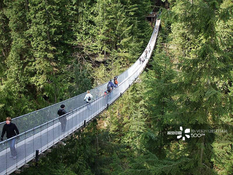 卡皮拉诺吊桥图片素材