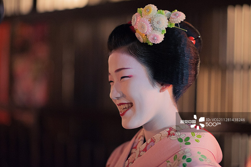 舞妓的微笑图片素材