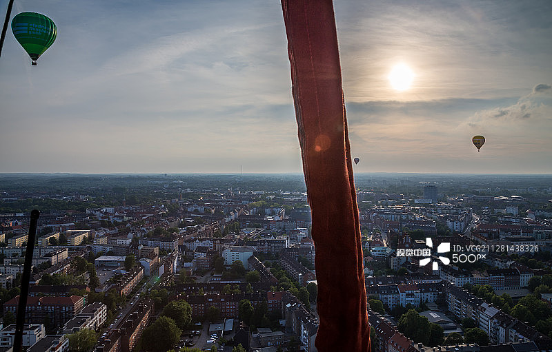 基尔上空的热气球图片素材