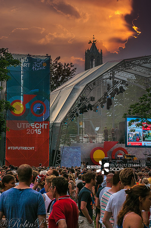 在乌得勒支开始的环法自行车赛图片素材