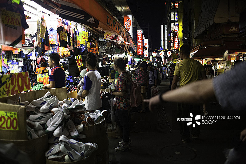 东京上野阿美横丁图片素材