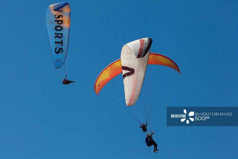 滑翔伞图片素材