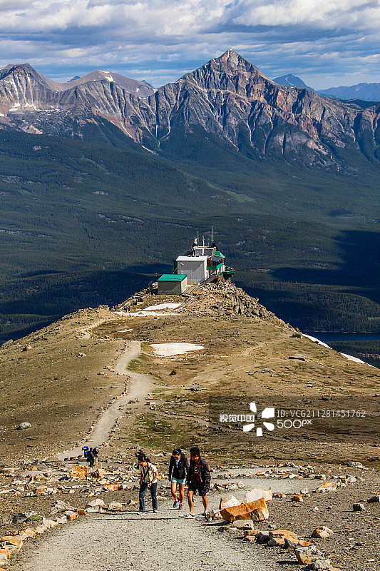 攀登惠斯勒山图片素材