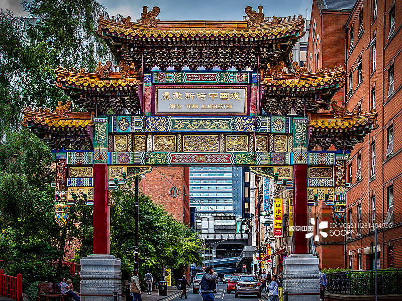 曼彻斯特唐人街图片素材