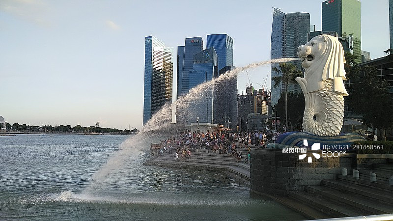 新加坡鱼尾狮图片素材