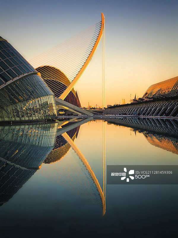 日落倒影图片素材