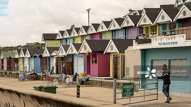 中心海滩小屋图片素材