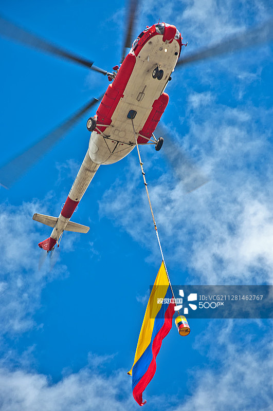 哥伦比亚直升机图片素材