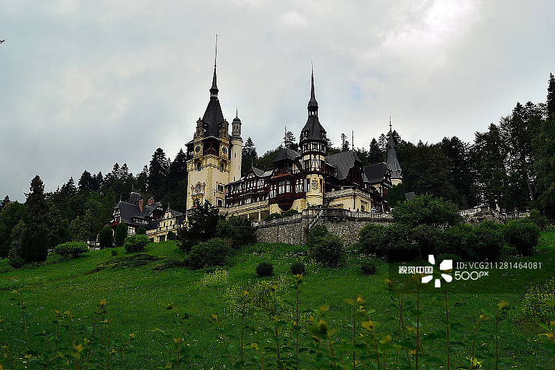 罗马尼亚佩莱斯城堡图片素材