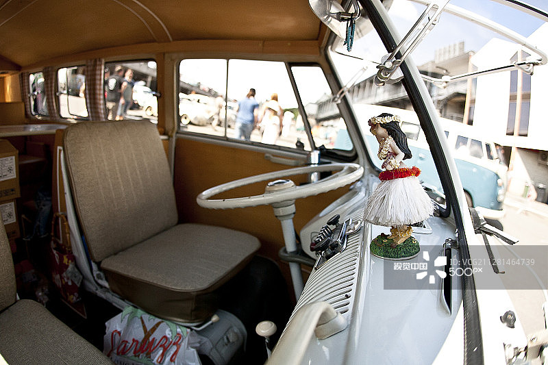 阿罗哈大众面包车图片素材