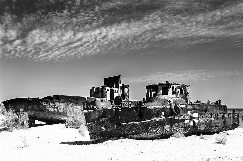 乌兹别克斯坦的咸海图片素材