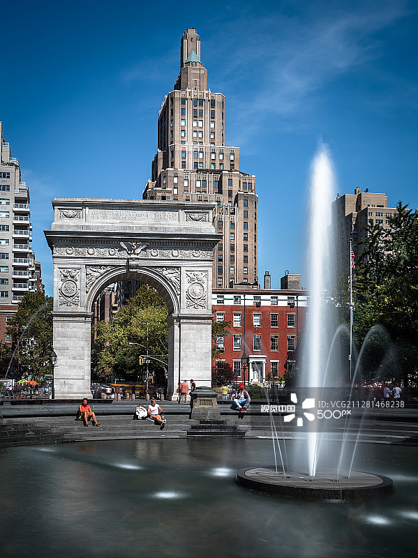 华盛顿广场公园图片素材