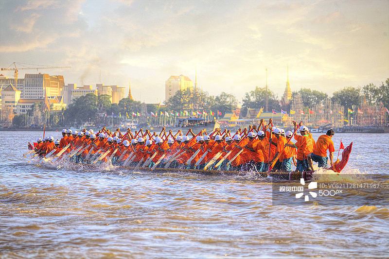 金边赛舟节图片素材