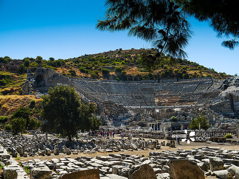 以弗所圆形剧场图片素材