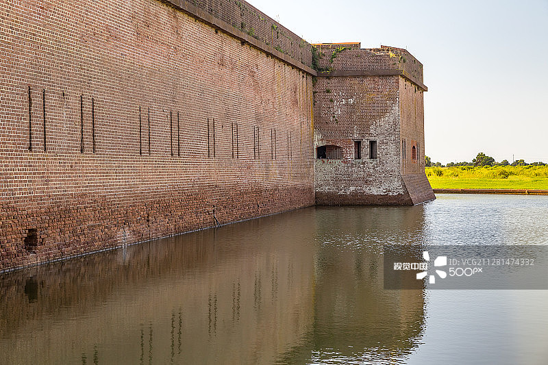 普拉斯基堡，提比岛，佐治亚州图片素材