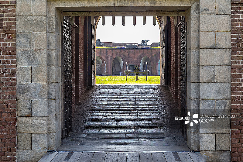 普拉斯基堡，提比岛，佐治亚州图片素材