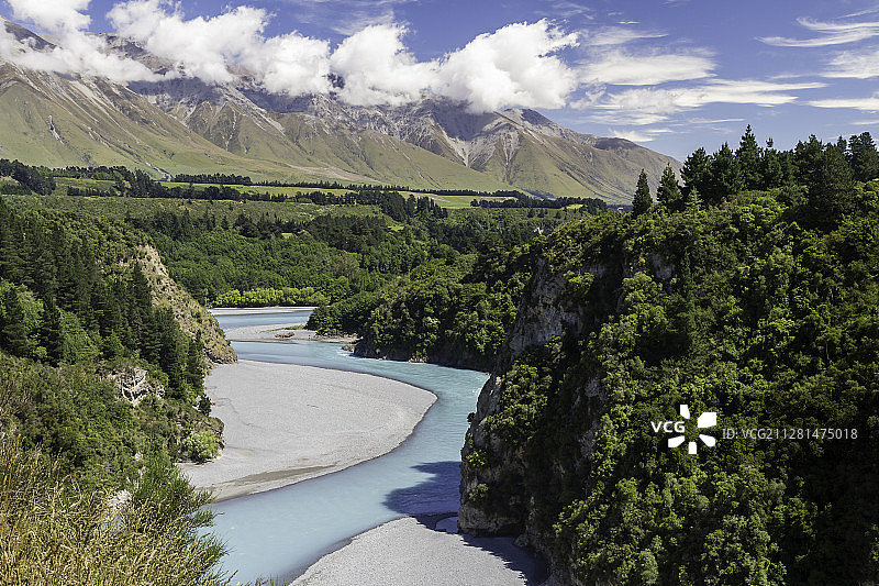 新西兰南岛梅斯文拉凯亚峡谷图片素材