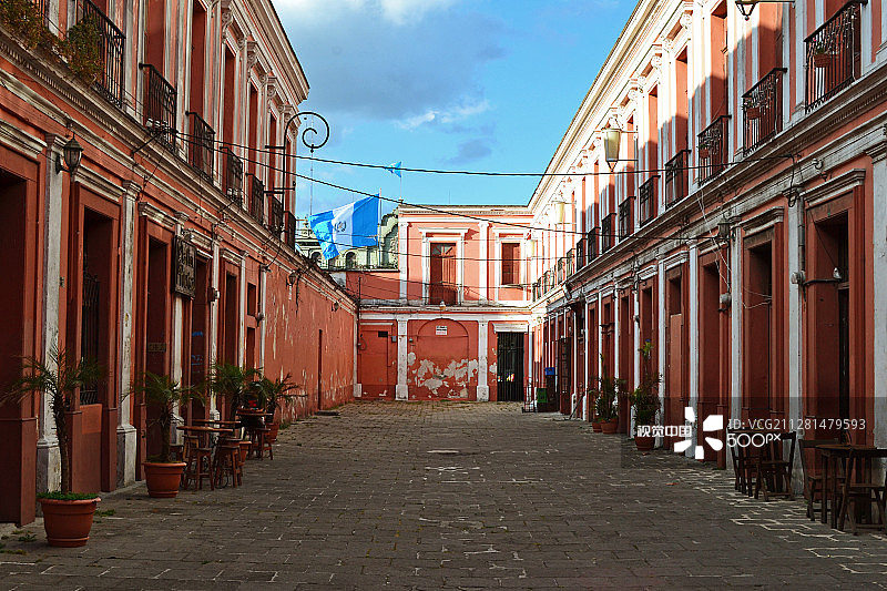 危地马拉城市街头酒吧图片素材