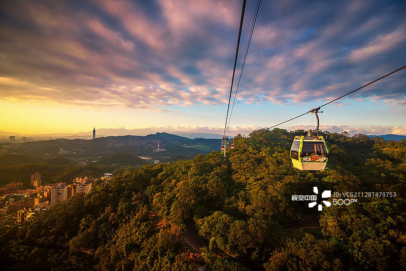 猫空缆车图片素材
