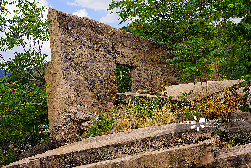 亚利桑那州杰罗姆的倾斜墙图片素材