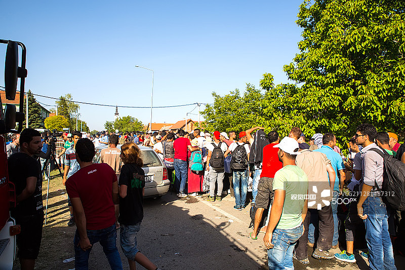 托瓦尔尼克滞留难民图片素材
