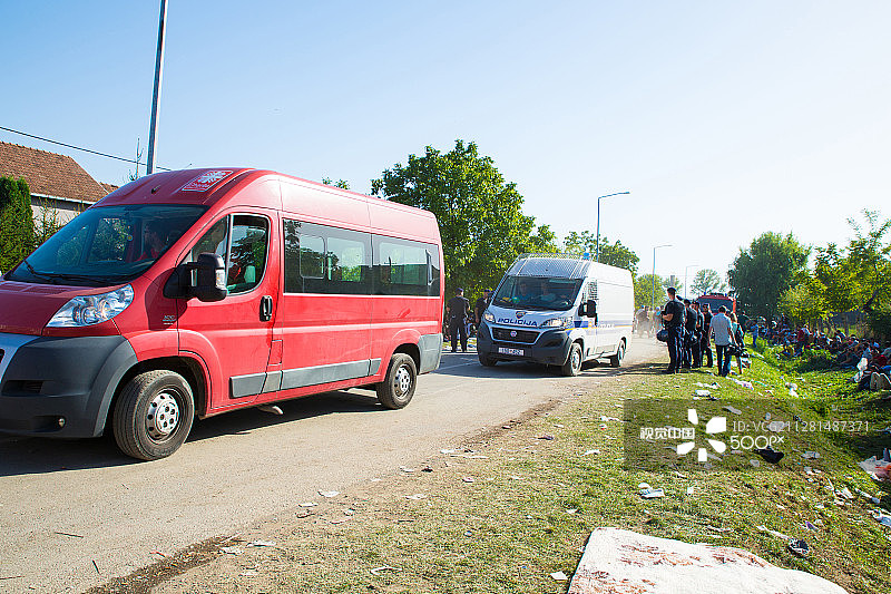 托瓦尔尼克难民营一景图片素材