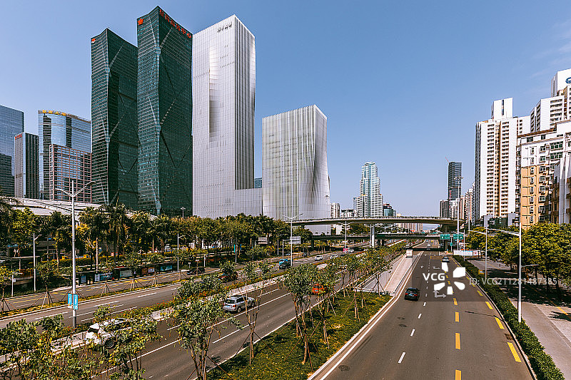 深圳福田cbd会展中心图片素材