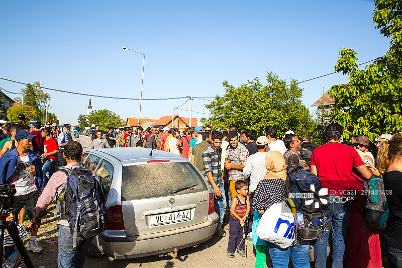 托瓦尔尼克滞留难民图片素材