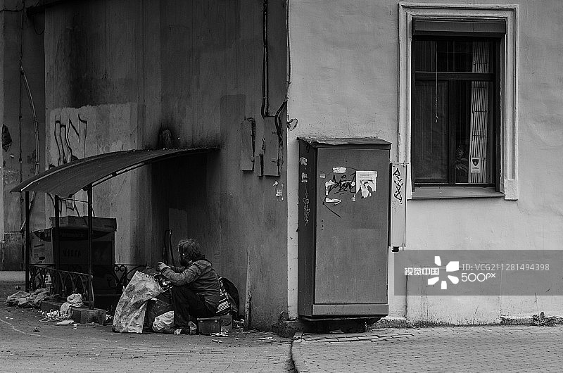 无家可归的人图片素材