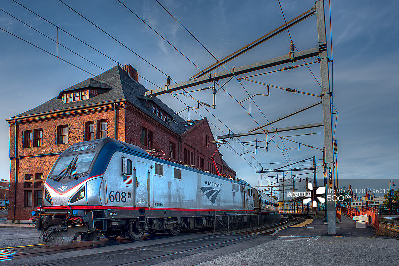 美国铁路公司ACS64新伦敦站图片素材