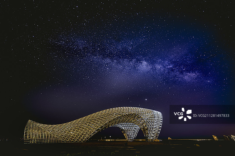 南汇嘴星空图片素材