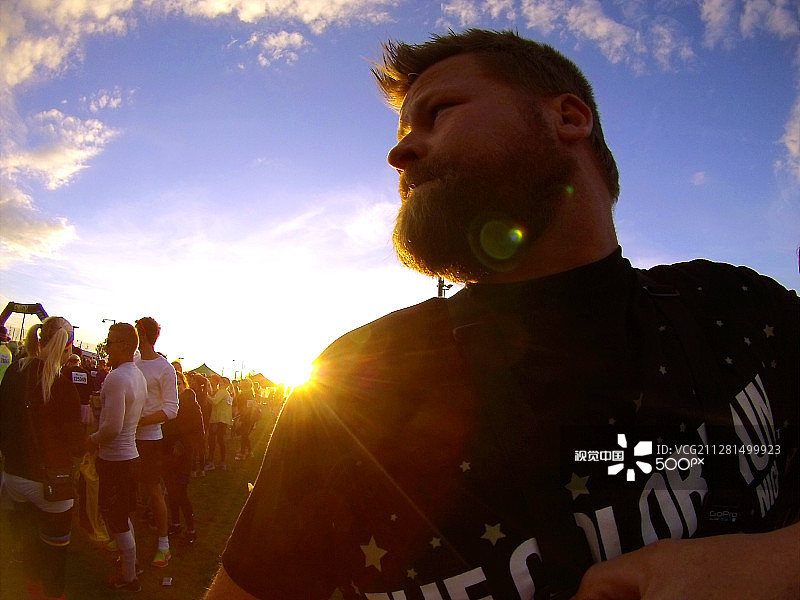 哥本哈根彩色跑之夜图片素材