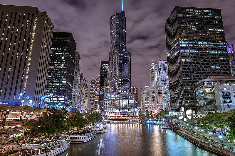 芝加哥河图片素材