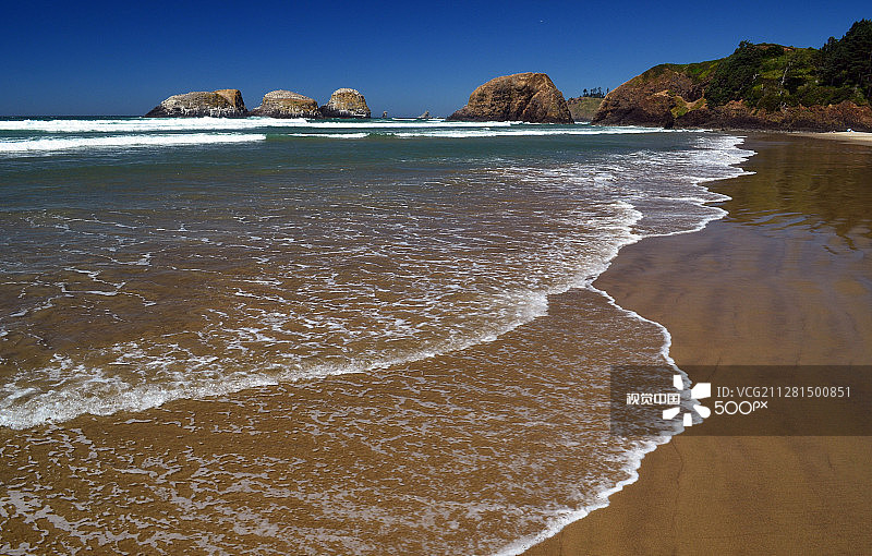 俄勒冈州坎农海滩图片素材