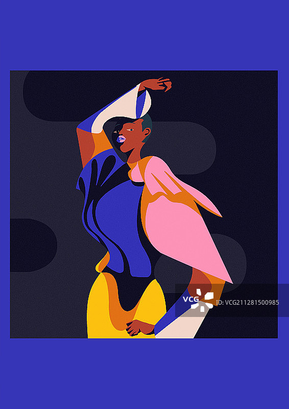 构成感几何人像04图片素材