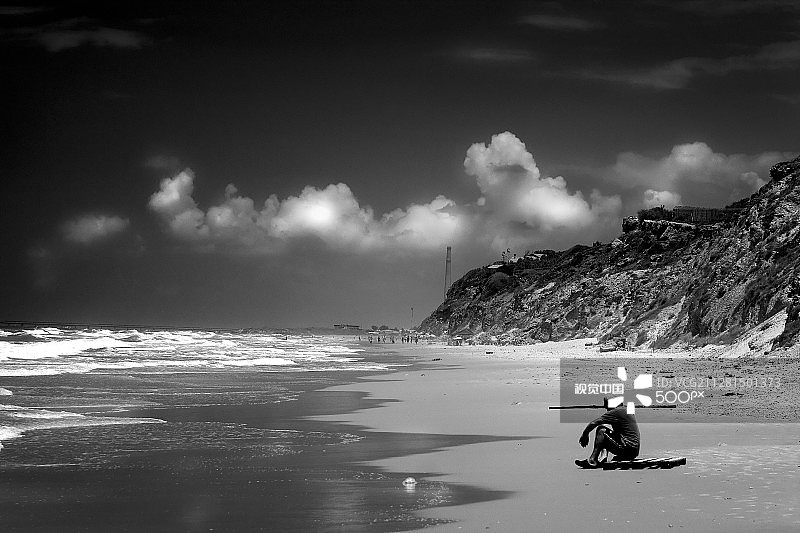 退潮的时候图片素材