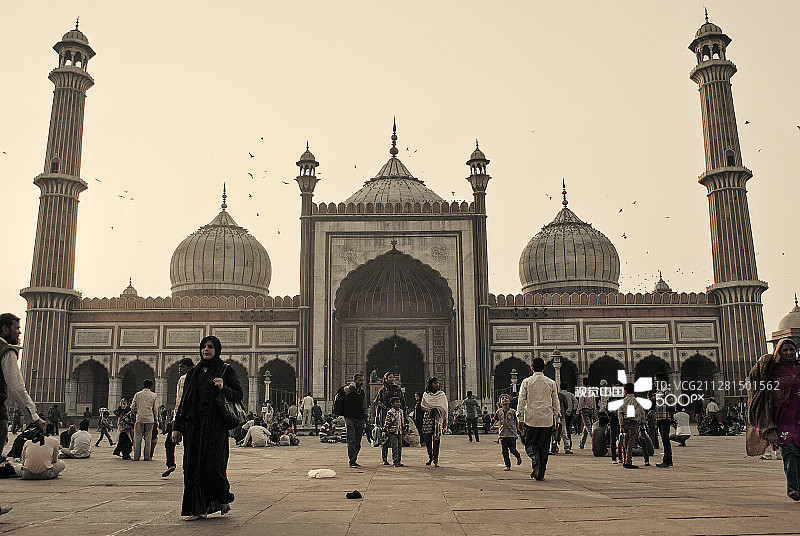 贾玛清真寺（德里）图片素材