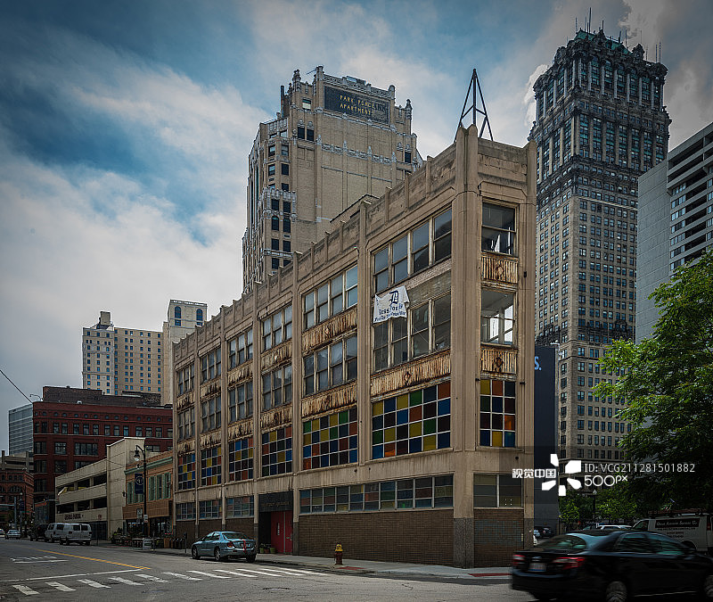 底特律市中心犹太教堂图片素材