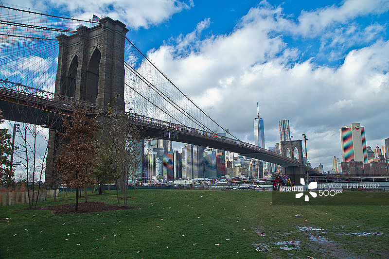 布鲁克林大桥图片素材