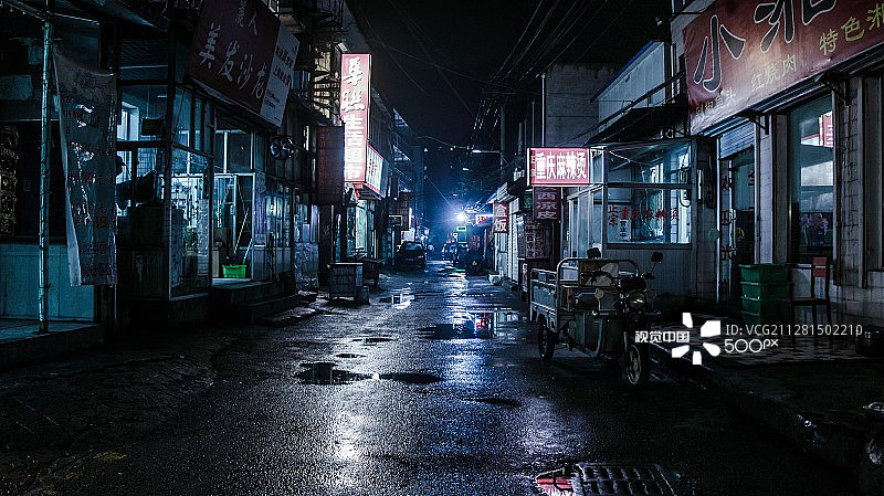 北京的狭窄街道图片素材