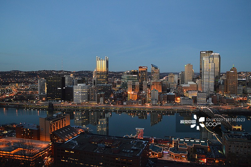 匹兹堡夜景图片素材