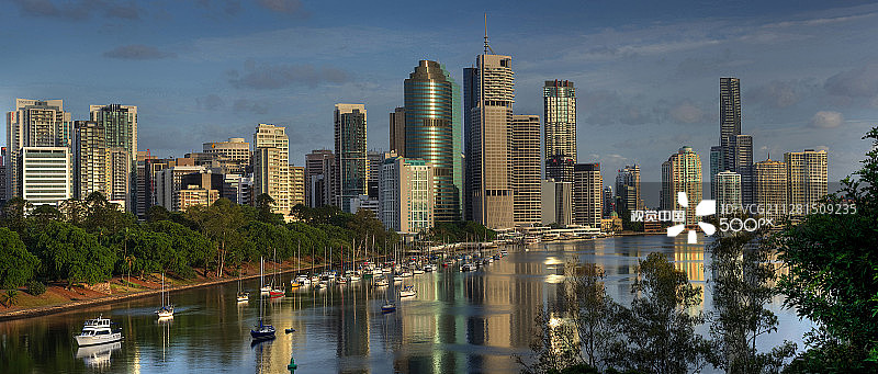 布里斯班倒影图片素材