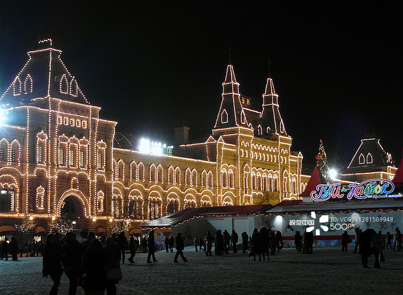 莫斯科古姆百货商店图片素材