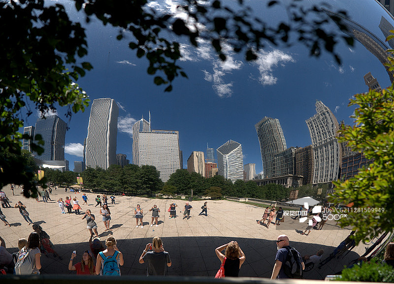 芝加哥云门图片素材