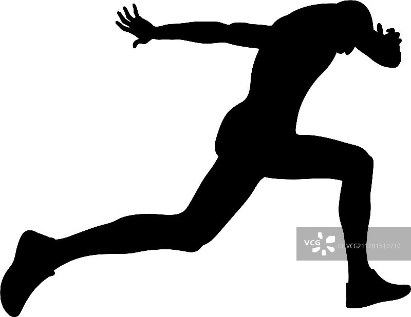 冲过终点线的运动员图片素材