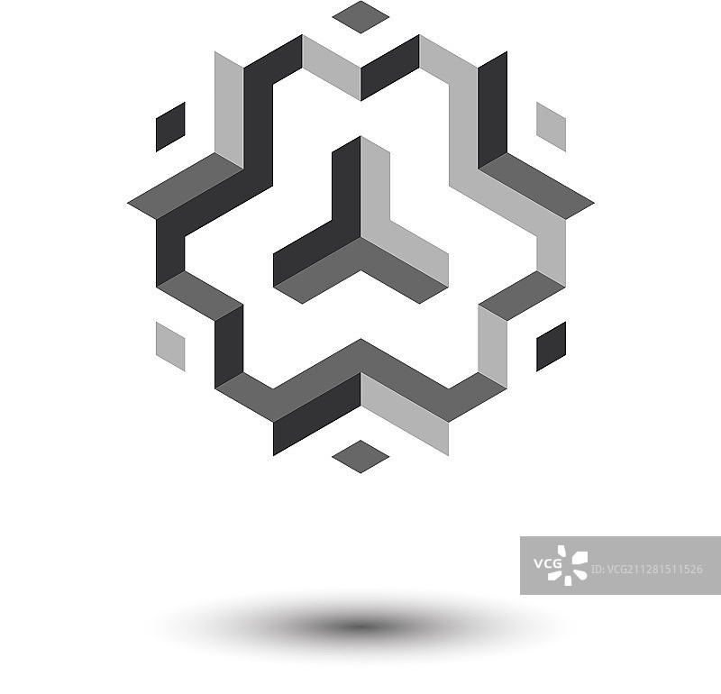 立方体标志设计图标图片素材