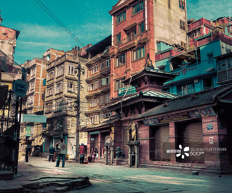 加德满都街景图片素材