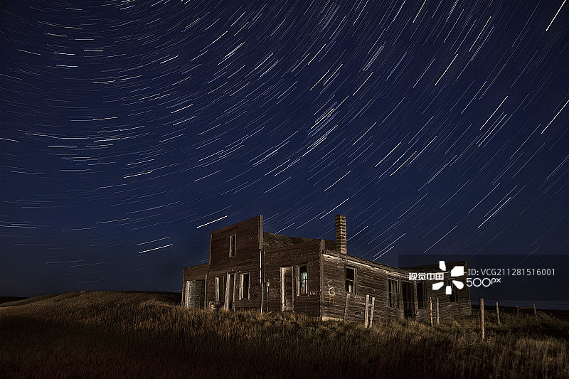 萨斯喀彻温省鬼镇图片素材