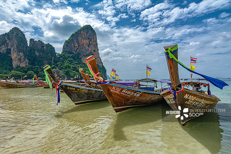 甲米莱利海滩图片素材