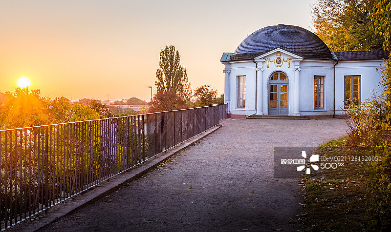 阿沙芬堡日落图片素材